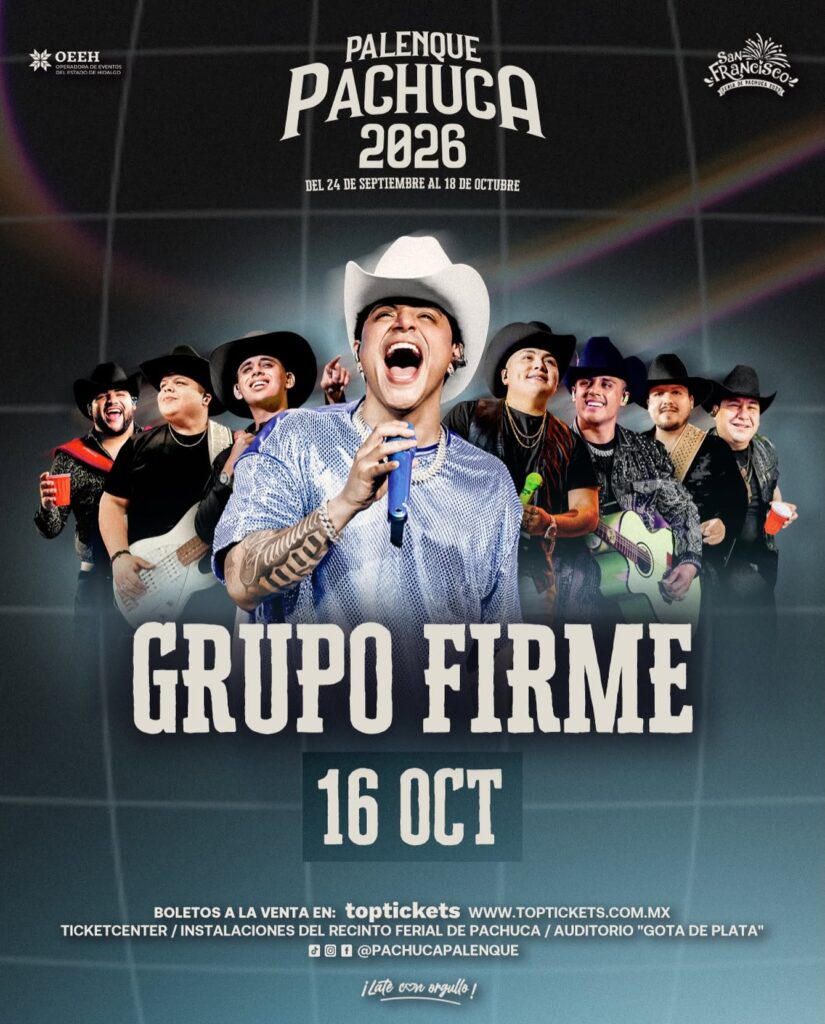boletos grupo firme palenque pachuca 2026