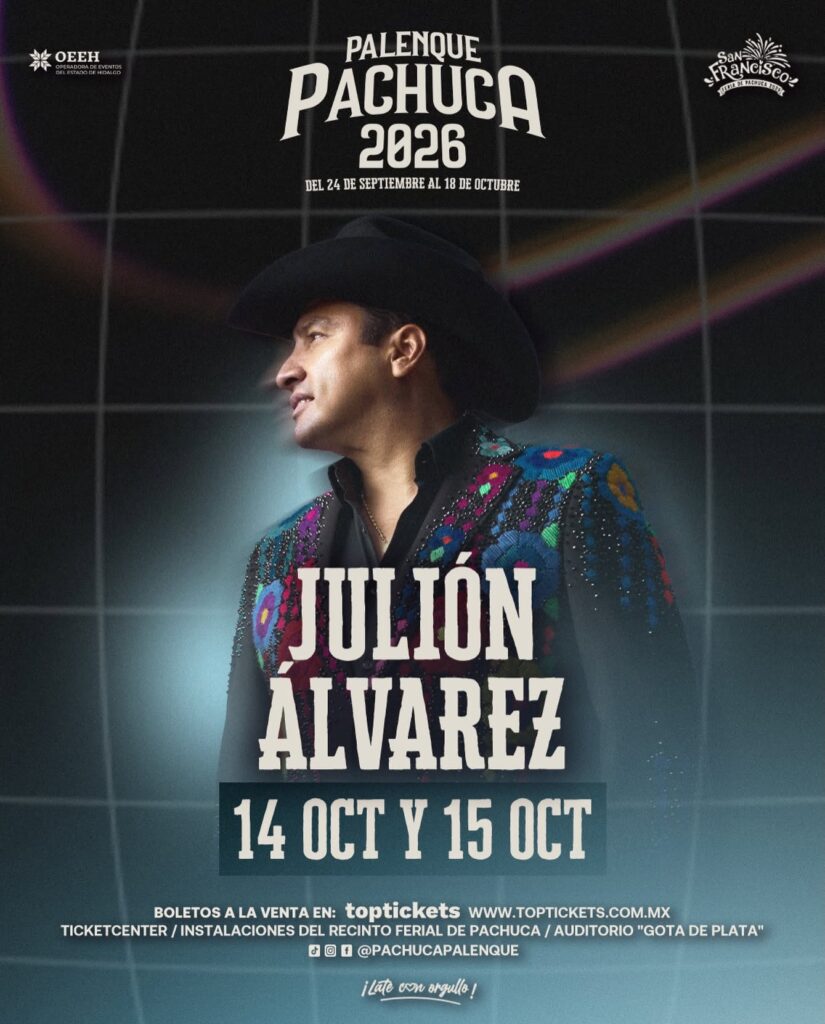 boletos julión álvarez palenque pachuca 2026