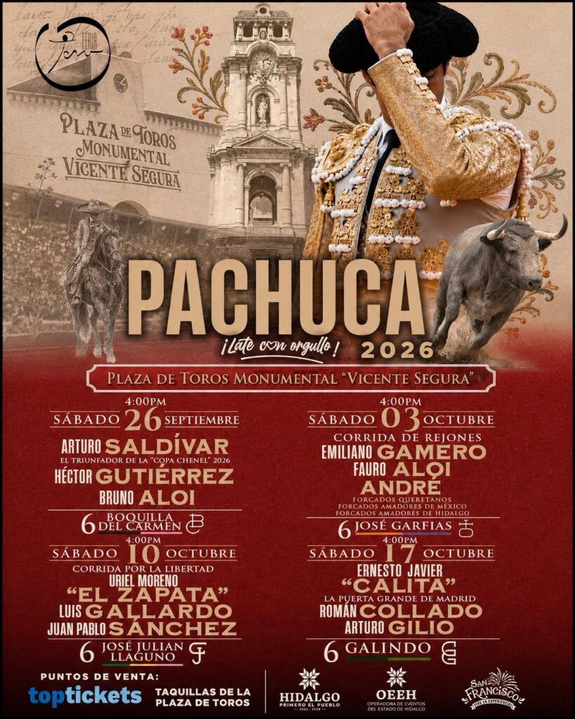 corrida de toros feria pahuca 2026